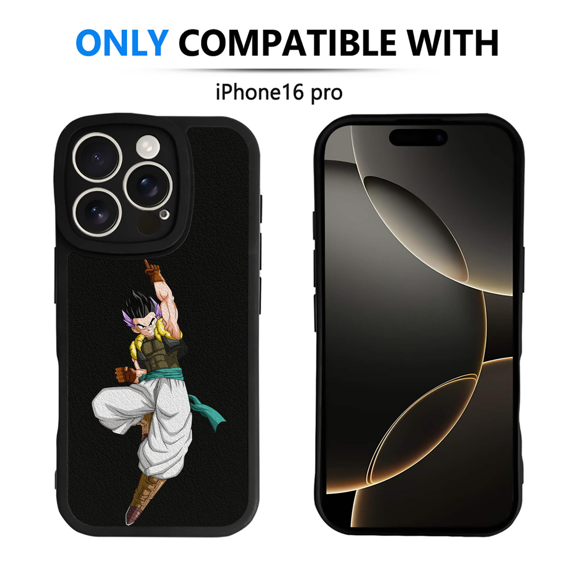 （画像用） ドラゴンボール 孫 悟飯（そんごはん）DRAGON BALL Son Gohan 【iPhone 16シリーズ対応】シリコンスマホケース（レザー調） 材質：シリコン